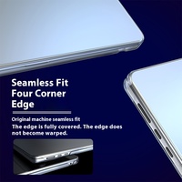 Casing pelindung keras transparan ringan bahan PC casing pelindung Solid ramping untuk MacBook Air casing untuk Apple Laptop 13 15 inci