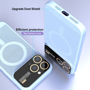 במקרי טלפון ניידים עבור iphone 15 14 13 12 פרו מקסימום מצלמה עדשת הגנת הסלולר כיסוי חום חור קרינת טלפון פגז - Product Image 4