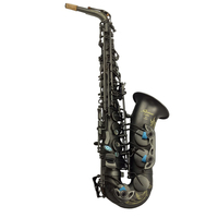 Wholesale Professional Matte Black Brass Material Alto Saxophone Eb Tone Eastern Music AS210 Premium Case Included Performance