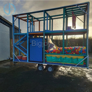 Ensemble de toboggans de haute qualité, écologiques et durables pour l'extérieur et l'intérieur, avec remorque, pour les écoles, les maisons, les centres d'activités publiques - Product Image 3
