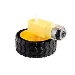 มอเตอร์ล้อคุณภาพสูง 3-6V มอเตอร์เกียร์ DC แบบเพลาคู่ มอเตอร์ TT อุปกรณ์ DIY สำหรับหุ่นยนต์อัจฉริยะ ยางรถอัจฉริยะ - Product Image 3