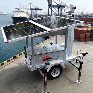 กล้องวงจรปิดพลังงานแสงอาทิตย์สำหรับตรวจสอบลานจอดรถ รถพ่วงรักษาความปลอดภัย รถพ่วงกล้องวงจรปิดพลังงานแสงอาทิตย์ - Product Image 3