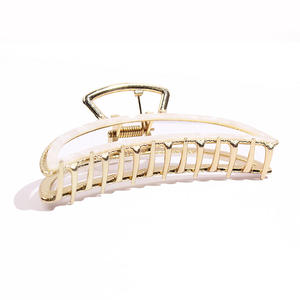 Pinzas de Pelo Grandes Antideslizantes con Marco de Aleación e Inserto de Acetato, Estilo Francés Moderno, Unisex, para Uso Diario, Personalizables - Product Image 4