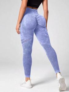 Women's High Waist Butt Lifting Yoga Pants Plus Size Seamless Breathable Eco-Friendly Full Length Workout Leggings Tummy Control - Product Image 6