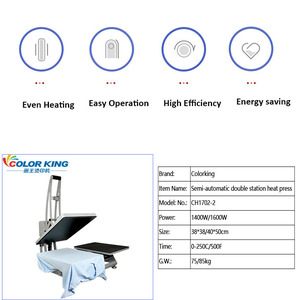 اثنين من آلة لوحة العمل الصحافة الحرارة للطباعة تي شيرت - Product Image 3