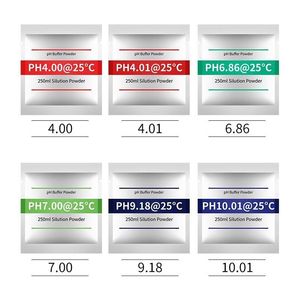 ผงบัฟเฟอร์ pH 4.01 6.86 9.18 10.01 สำหรับน้ำยาปรับเทียบเครื่องวัดค่า pH ขนาด 250 มล. ต่อชุด ชุดทดสอบค่า pH มาตรฐาน - Product Image 1