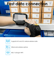 Terminal PDA Industrial Resistente con Android 14, Escáner de Códigos de Barras 1D 2D QR 4G para Recopilación de Datos de Inventario de Almacén