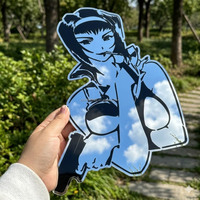 Miroir de luxe en PVC de forme irrégulière Cowboy Bebop, motif personnalisé, art mural en acrylique fait main, design moderne pour la décoration de chambre