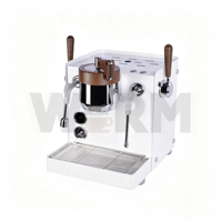 Machines à expresso semi-automatiques à double pompe italienne et triple chaudière, cafetière expresso 58 mm, machine à café pour cappuccino et latte