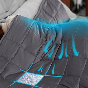 ผ้าห่มผ้าห่มนวมเย็นสำหรับผู้ใหญ่การบำบัด4ชิ้นได้รับการรับรอง OEKO-TEX สำหรับความวิตกกังวลออทิสติก - Product Image 3