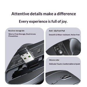 Original UGREENs Vertical Ergonomic Silent Mouse Wrist Care <b>Wireless</b> Mice for Laptop <b>PC</b> Office Wholesale Ergonomic Design Promot - Product Image 6