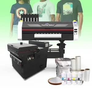 Stampante digitale personalizzata di vendita calda con testina di stampa XP600/I3200 e agitatore di polvere per t-shirt