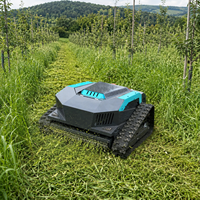 Robot Pemotong Rumput Bertenaga Bensin Profesional Efisiensi Tinggi, Pengendalian Jarak Jauh, Hemat Tenaga Kerja, Konsumsi Bahan Bakar Rendah untuk Pertanian