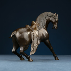Figura de Caballo General de Latón de Copper World, Hecha a Mano, Decoración para el Hogar u Oficina, Regalo - Product Image 3
