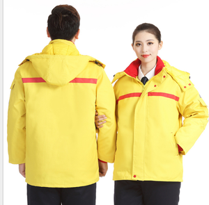 HBOS01 Traje de Invierno Antiestático, Impermeable y Cortavientos con Aislamiento Térmico para Estaciones de Servicio, con Cinta Reflectante - Product Image 1