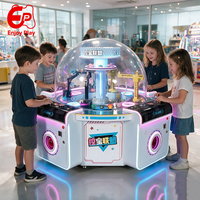 Máquina recreativa de excavadora para 4 jugadores, con monedero, tipo grúa de garra, para centros de juego y centros comerciales