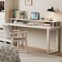 Bureau d'ordinateur pour enfants en bois blanc massif durable, bureau d'angle moderne et peu encombrant, table pratique pour la chambre à coucher, le bureau à domicile
