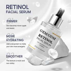 Siero al Retinolo OEM Bestseller con Vitamina E, Siero Viso Antirughe e Sbiancante, Rimozione Linee Sottili, Siero all'Acido Ialuronico Disponibile - Product Image 3
