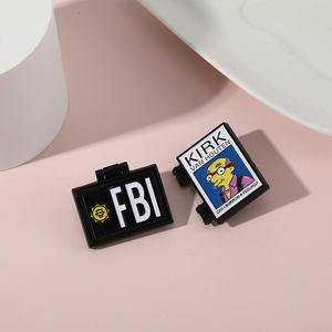 เข็มติดป้ายแบบพับได้ทำจากผ้าคอปกแบบกำหนดได้เอง - Product Image 5