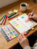 Papier personnalisé de 120 feuilles de couleur néon, écriture fluide, multi-usages, réutilisable, autocollants adhésifs, trois couleurs, marque KINGPIN