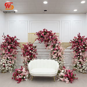 Nuevo Arreglo Floral SMOOTH, Camino de Flores 5D para Decoración de Fondo de Escenario de Boda - Product Image 1