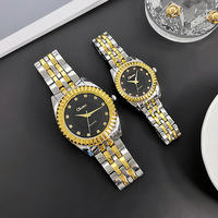 Montres de couple décontractées et tendance, montres à quartz de luxe pour amoureux, montres en alliage pour hommes et femmes, montres-bracelets pour affaires, vente en gros