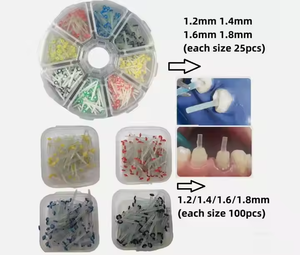 Caja de fundas de fibra de resina para postes dentales con brocas mixtas y postes roscados para 1.0/1.2/1.4/1.6/1.8mm, para uso manual y con fuente de alimentación de turbina - Product Image 4