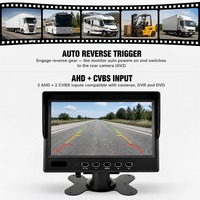 Monitor de Vehículo AHD TFT LCD de 1.7 Pulgadas, 12-24V, Monitor de Visión Trasera Automático