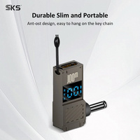 Adaptateur de chargeur pour ordinateur portable en alliage de zinc, 5e génération, affichage numérique, USB Type-C femelle vers Lenovo Square Port mâle, PD 100W 5A