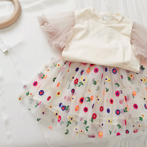 The Girl Does Not Wave Dot Design Sleeveless Shirt Dress + pink <b>Knickers</b> Summer Suit Girl Kids Clothing - Product Image 6