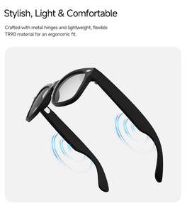 NUEVAS Gafas Inteligentes MT5 con IA, BT 5.4, Asistente de Voz con IA, Traducción, Cancelación de Ruido, Sonido Estéreo, Carga Magnética - Product Image 3
