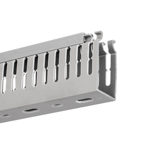Câble ignifuge carré gris de PVC TrunkingTrough 30*30 câble rainurant électrique canal de câblage de fil de PVC - Product Image 4