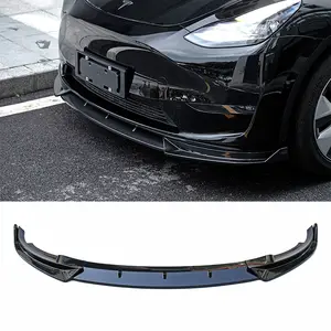 Para Tesla Modelo y Modificado Pá Frontal Lip Modelo Y Amortecedor Frontal Modificado Aparência Decoração Pacote Canto