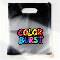Maßgefertigte Langlebige Kleidungsverpackung Wiederverwendbare Gestanzte Handlange HDPE/PE Einkaufstaschen mit Individuellem Logo Tiefdruck/Siebdruck