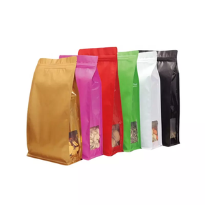 Foi de aluminio laminado <span class=keywords><strong>personalizado</strong></span>, cierre de cremallera de plástico transparente, resellable, bolsa de embalaje con ventana - Product Image 6