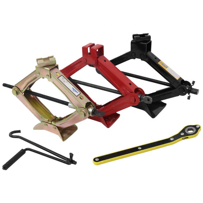 1.5t Car Scissor Jack Thickened Manual Horizontal Hand Cranked Labor-Saving Bracket Car Tire Changing Tool