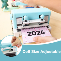 Günstiger Preis A4 Manueller Desktop 2:1 Doppelspiral-Kunststoffringbinder Kleine Buchbindemaschine