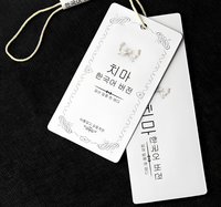 Etiquetas de Cartón Blanco para Ropa en Rollo, Etiquetas de Papel Personalizadas con Código de Barras, Etiquetas Imprimibles con Orificio, Ecológicas