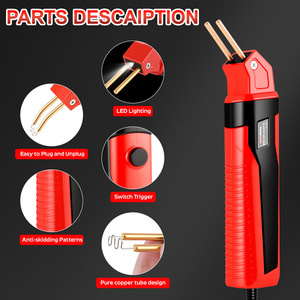 Máquina de Soldar Plástico Roja, Herramientas de Garaje, Grapadora Práctica, Máquina de Reparación de Plástico PVC, Máquina de Soldar para Reparación de Parachoques de Automóviles - Product Image 5