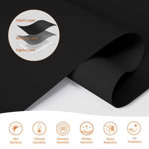 Màn không dây lăn màu với hệ thống dừng tự do cửa sổ mù Nhiệt Cách Nhiệt UV bảo vệ vải nói chung phù hợp - Product Image 5