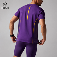 T-shirt de course personnalisé pour homme, respirant, léger, à séchage rapide, réfléchissant, en maille respirante, pour la salle de sport