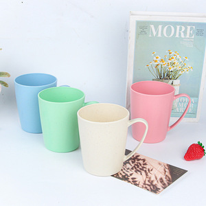 Mug réutilisable écologique en paille de blé avec poignée, tasse à boire minimaliste incassable pour la maison, la salle de bain, l'école, le bureau, la cuisine - Product Image 6