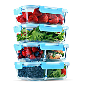 Brand New Glass Food <strong>Storage</strong> <strong>Container</strong> Glass Meal Prep <strong>Containers</strong> - Product Image 4