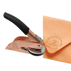 Machine à sceau notarielle en acier inoxydable, embosseur de livres, <span class=keywords><strong>tampon</strong></span> personnalisé en relief, estampage personnalisé - Product Image 1