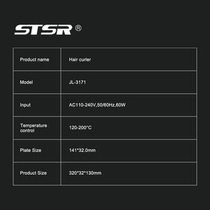 Mới nhất chuyên nghiệp nhanh chóng sưởi ấm sóng lớn tóc <span class=keywords><strong>Curler</strong></span> 60 Wát Sưởi ấm nhanh PTC lớp phủ uốn sắt 120-20 ℃ - Product Image 6