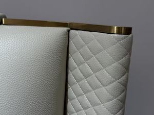 आधुनिक लक्जरी पर्यावरण के अनुकूल रानी/राजा आकार के फ्लैट बिस्तर के साथ नरम असदार नारंगी चमड़े - Product Image 4