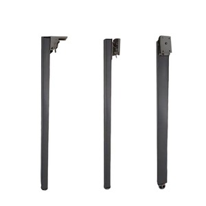 Pieds de table pliants en alliage de zinc, design minimaliste, installation facile, utilisation en intérieur, support pliable à 90 degrés - Product Image 3