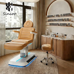 High-<b>end</b> Modern Luxury Beauty Salon Furniture Electric Facial Spa Massage <b>Bed</b> 4 Motor Eyebrow Makeup Beauty Tattoo <b>Bed</b> - Product Image 1