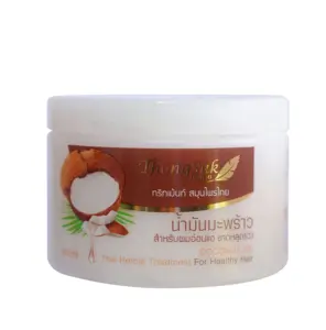 Crema de tratamiento Herbal para el cuidado del cabello, para el cabello largo y saludable aceite de coco, 250ml, con certificado Halal GMP, de Tailandia