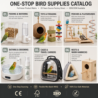 Cage à perroquets extra-large en fil de fer, cage à oiseaux de type villa, cage d'élevage interactive, volière de luxe pour la maison